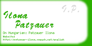 ilona patzauer business card